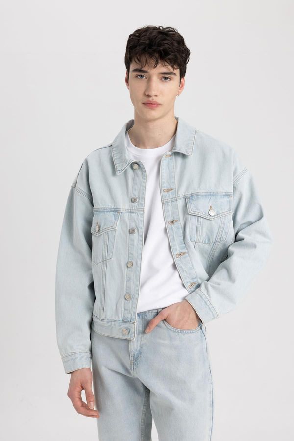 DEFACTO DEFACTO Relax Fit Buttoned Pocket Jean Jacket