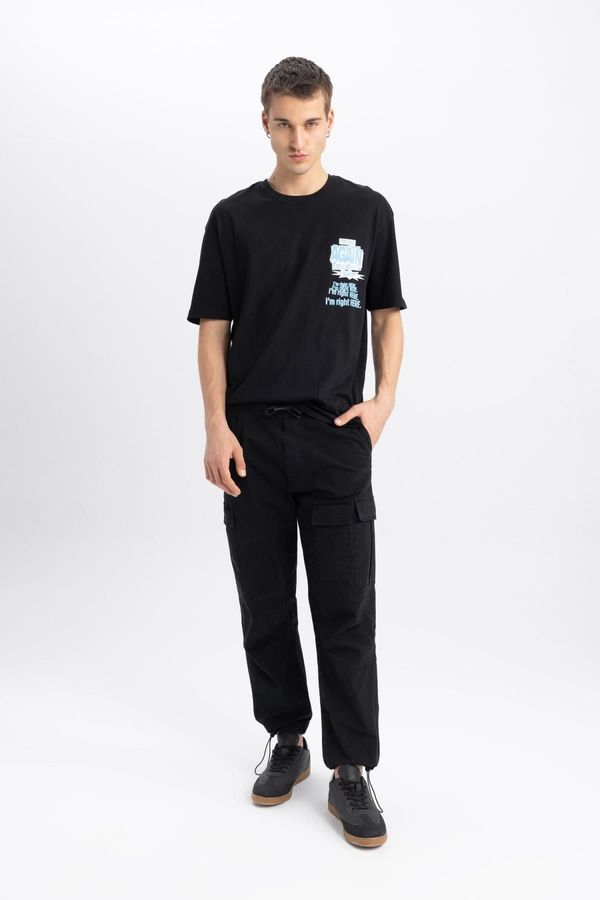 DEFACTO DEFACTO Relax Fit Cargo Pocket Straight Leg Parachute Trousers