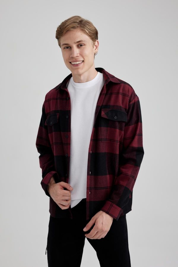 DEFACTO DEFACTO Relax Fit Checkered Lumberjack Long Sleeve Shirt