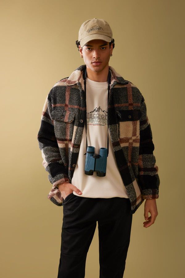 DEFACTO DEFACTO Relax Fit Checkered Shirt Jacket