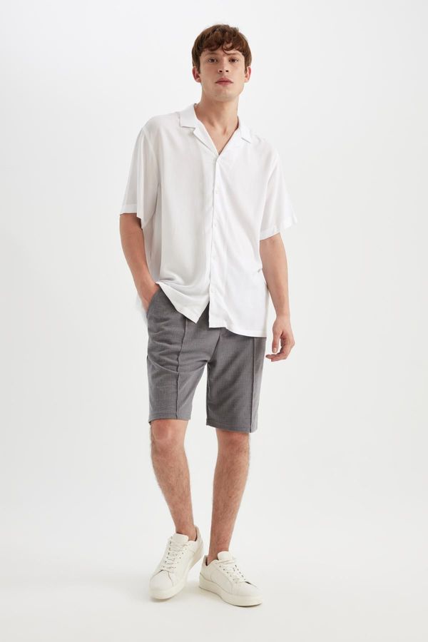 DEFACTO DEFACTO Relax Fit Combed Cotton Bermuda Shorts