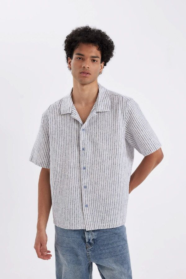 DEFACTO DEFACTO Relax Fit Cotton Short Sleeve Shirt