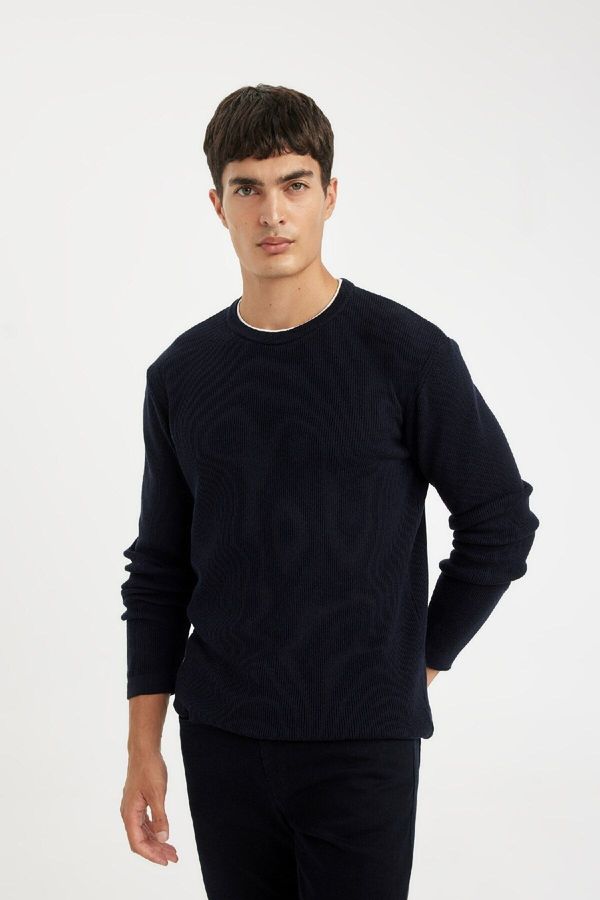 DEFACTO DEFACTO Relax Fit Crew Neck Knitwear Sweater