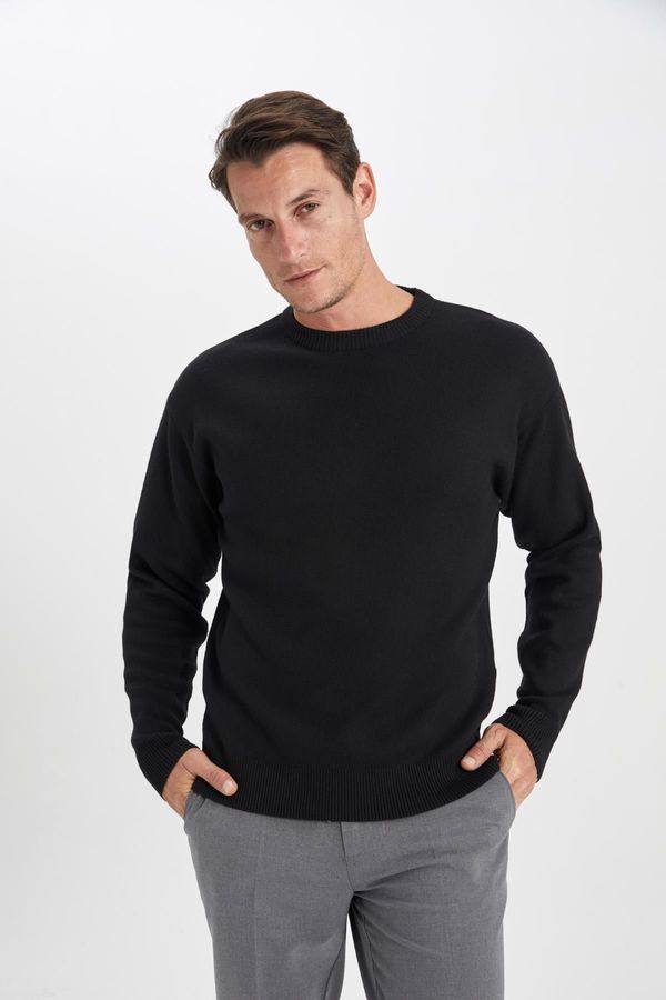 DEFACTO DEFACTO Relax Fit Crew Neck Premium Sweater