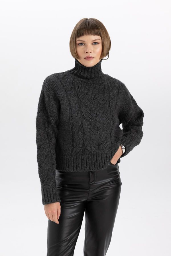 DEFACTO DEFACTO Relax Fit Half Turtleneck Sweater