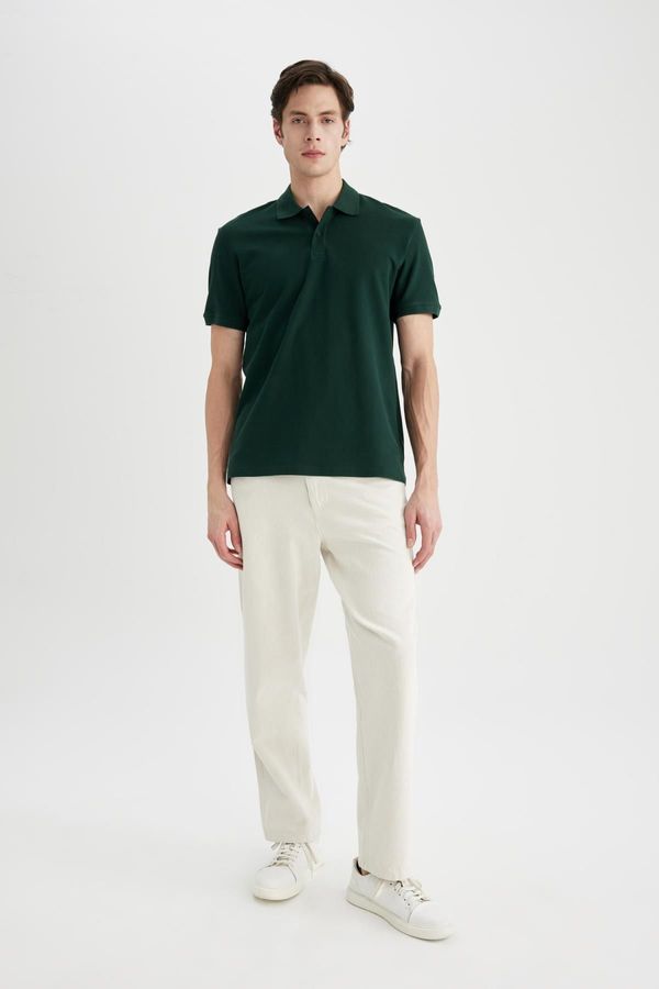 DEFACTO DEFACTO Relax Fit Linen Blend Pocket Straight Leg Trousers