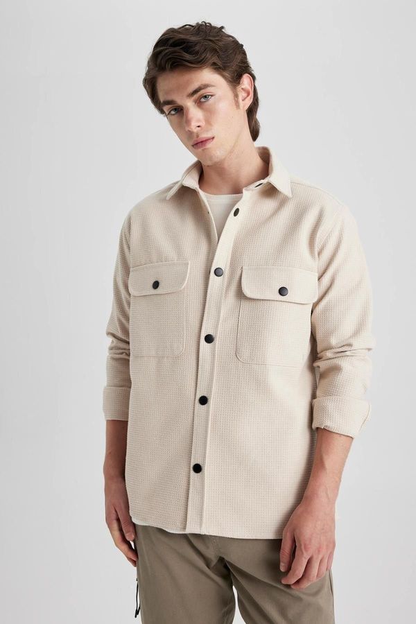 DEFACTO DEFACTO Relax Fit Long Sleeve Shirt Jacket