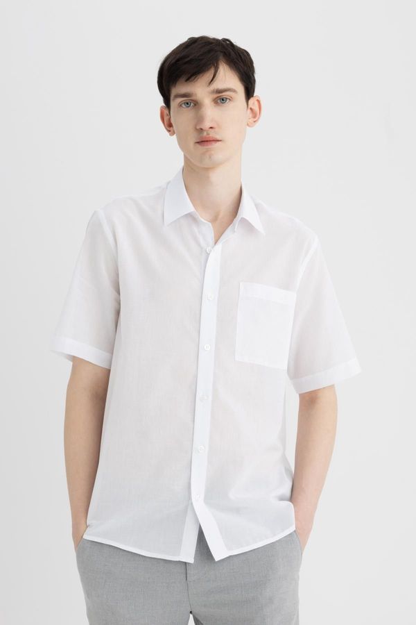 DEFACTO DEFACTO Relax Fit Polo Collar Cotton Short Sleeve Shirt