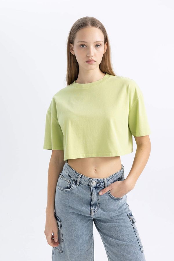 DEFACTO DEFACTO Short Sleeve Crop T-Shirt