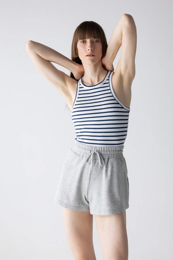 DEFACTO DEFACTO Slim Fit Crew Neck Ribbed Camisole Singlet