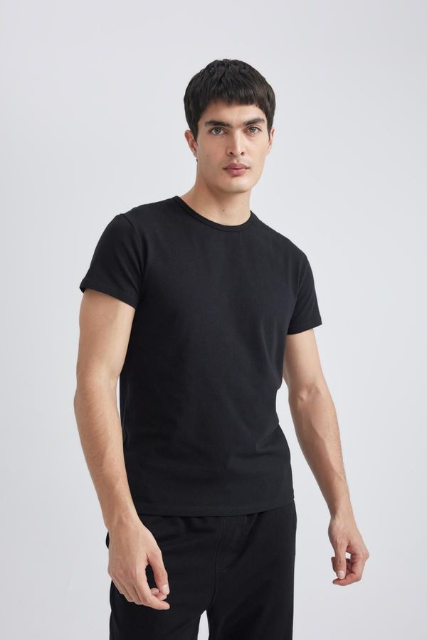 DEFACTO DEFACTO Slim Fit Crew Neck Short Sleeve Top