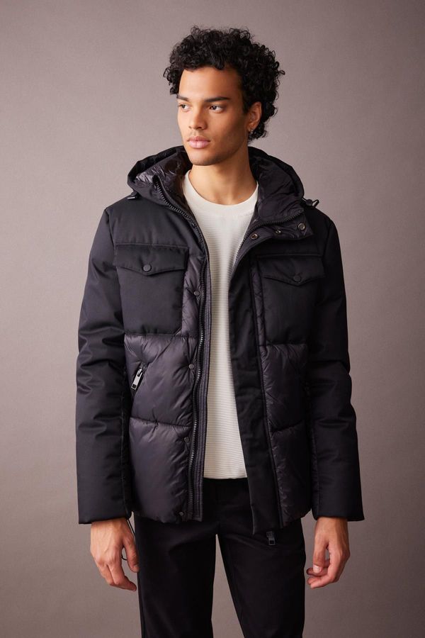 DEFACTO DEFACTO Slim Fit Hooded Puffer Jacket