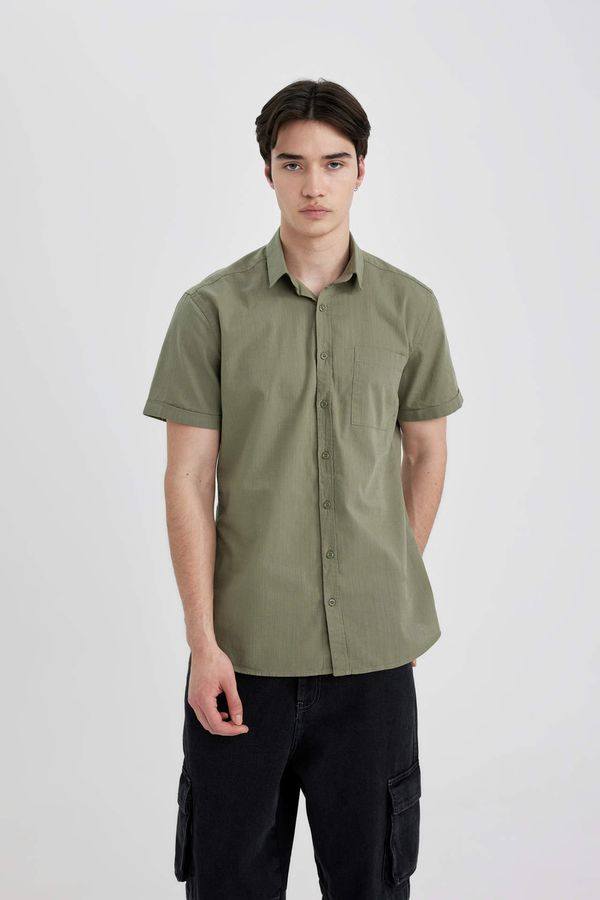 DEFACTO DEFACTO Slim Fit Polo Collar Short Sleeve Shirt