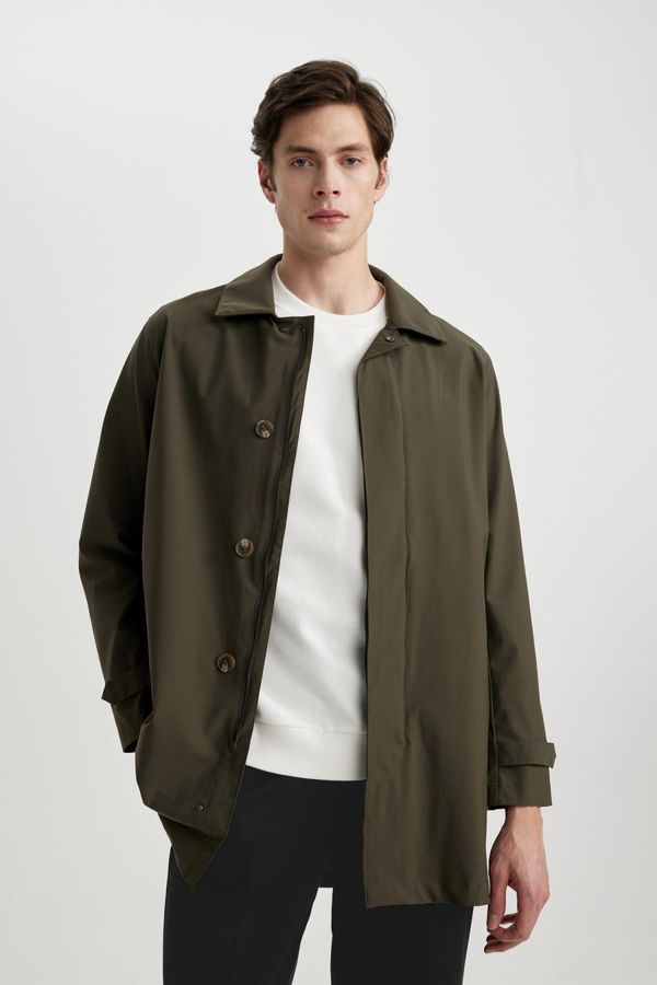 DEFACTO DEFACTO Slim Fit Polo Neck Parka Coat