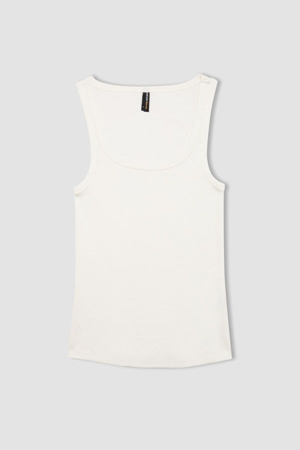 DEFACTO DEFACTO Slim Fit Round Neck Ribbed Camisole Undershirt