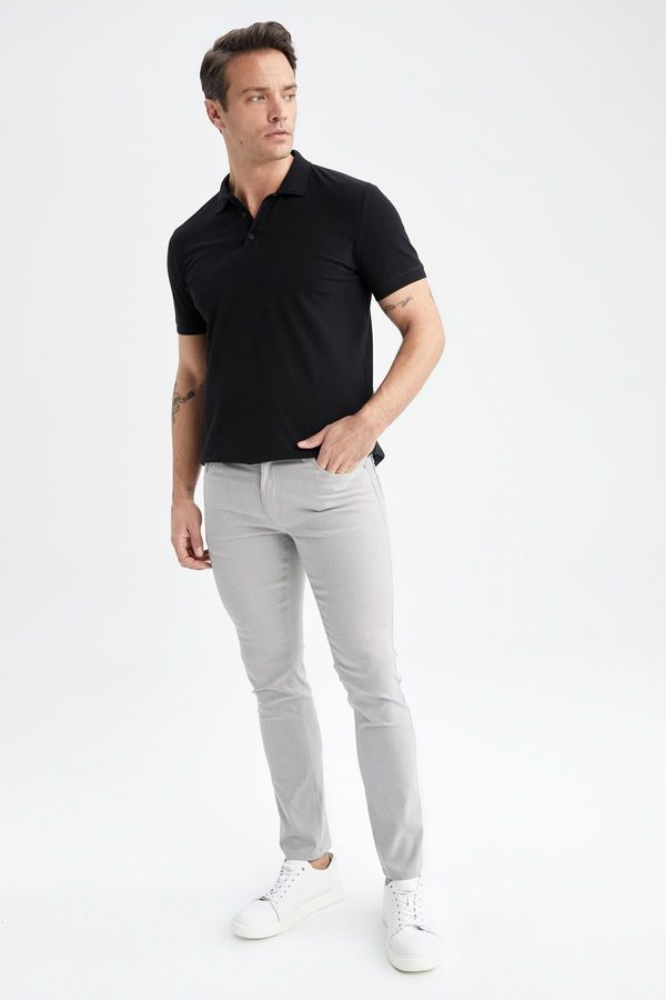 DEFACTO DEFACTO Slim Fit Slim Cut Skinny Leg Chino Canvas Trousers