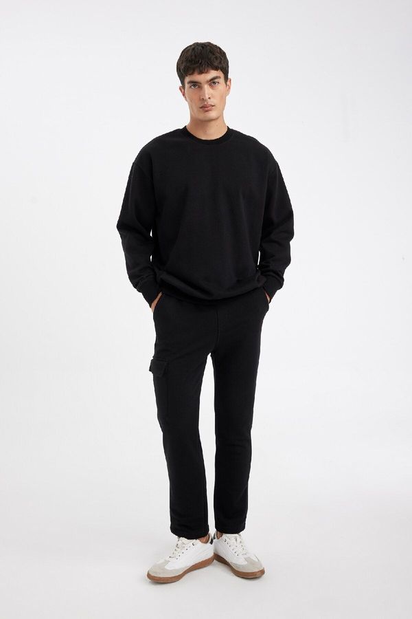 DEFACTO DEFACTO Slim Fit Slim Fit Cargo Pocket Straight Leg Sweatpants