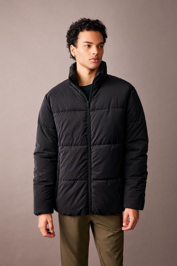 DEFACTO DEFACTO Slim Fit Stand Collar Lined Puffer Jacket