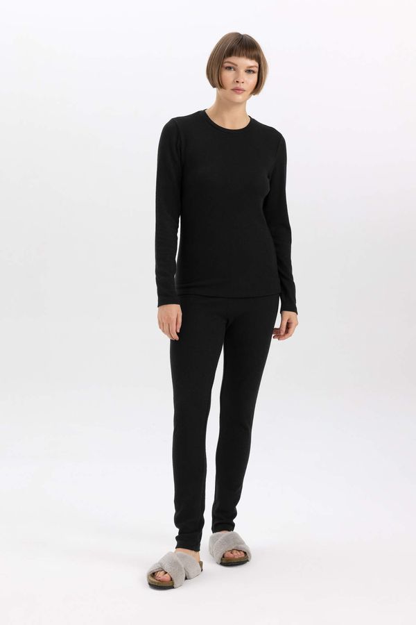 DEFACTO DEFACTO Slim Fit Thermal Knitted Bottoms
