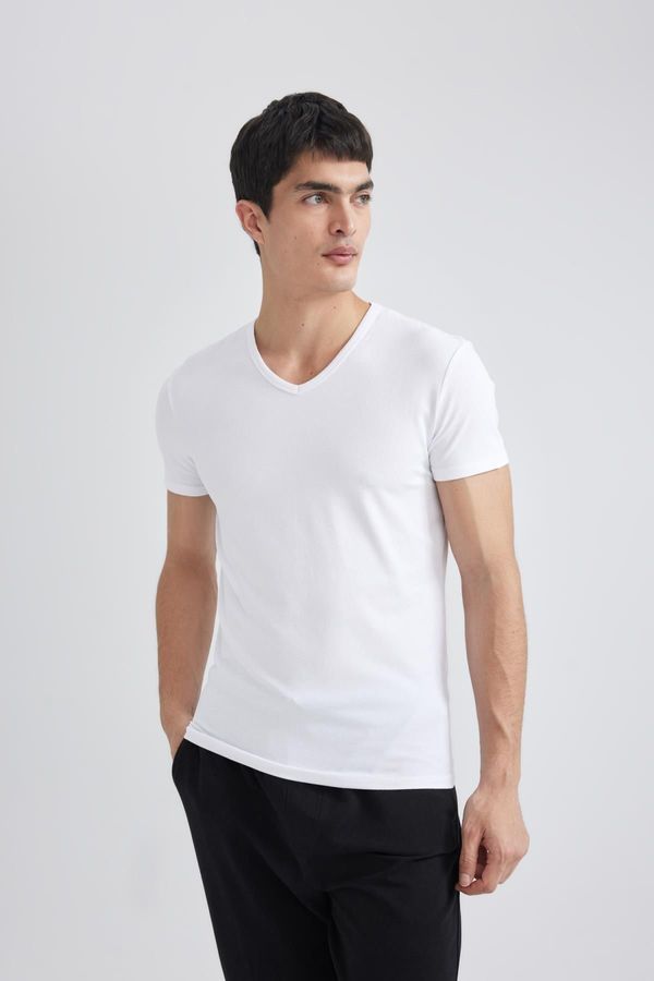 DEFACTO DEFACTO Slim Fit V-Neck Top