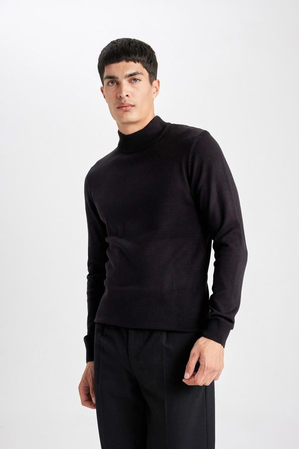 DEFACTO DEFACTO Slim Fit Valentine's Day Turtleneck Sweater