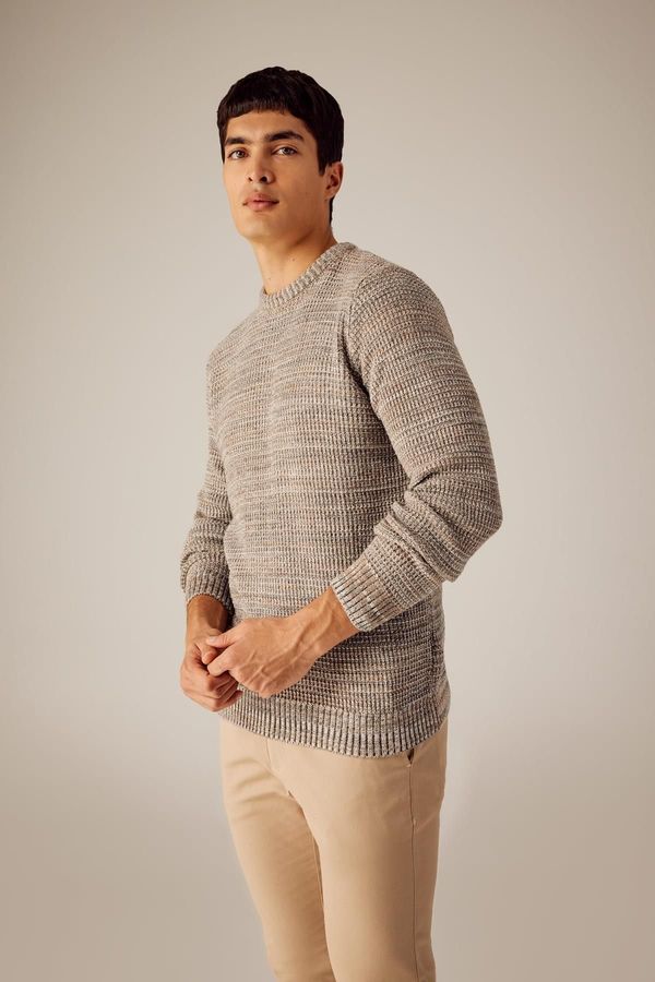 DEFACTO DEFACTO Standard Fit Crew Neck Knitted Sweater