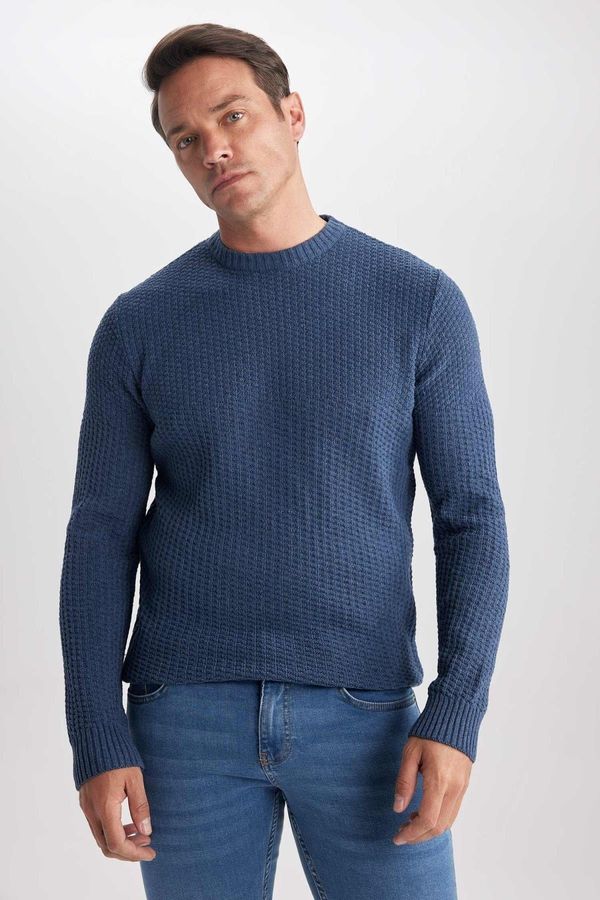 DEFACTO DEFACTO Standard Fit Crew Neck Knitwear Sweater