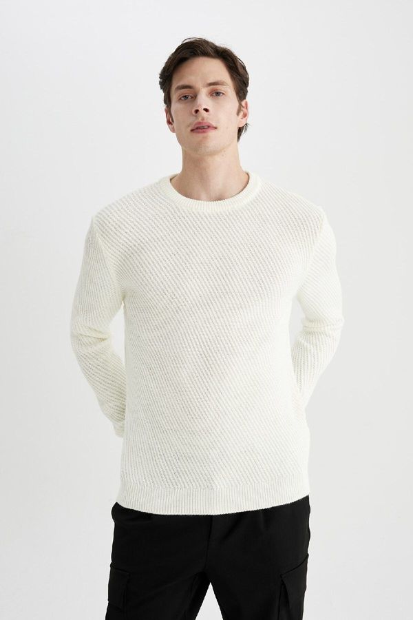 DEFACTO DEFACTO Standard Fit Crew Neck Sweater