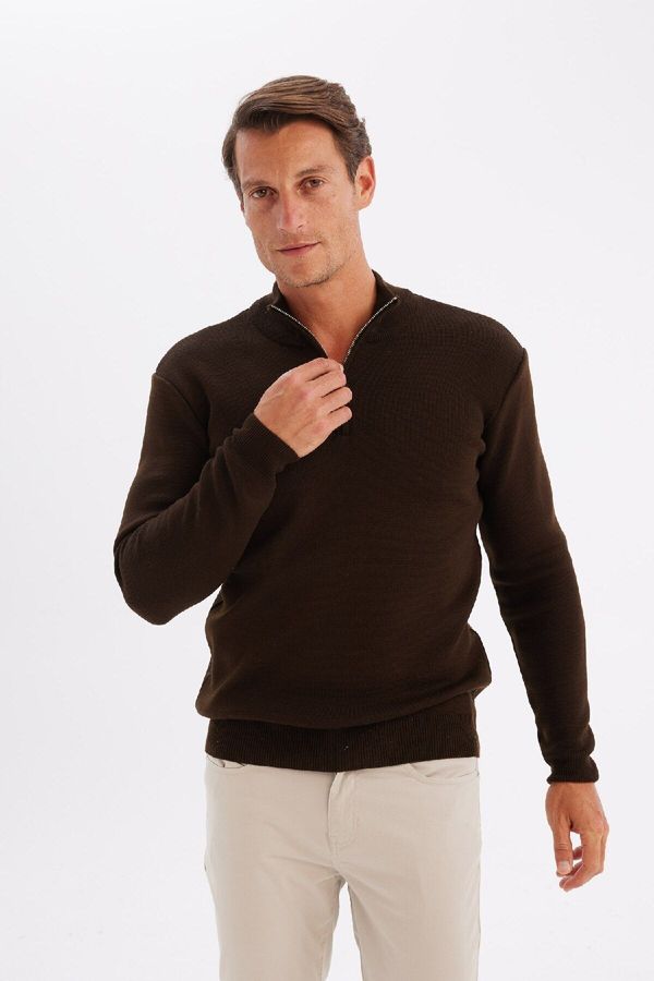 DEFACTO DEFACTO Standard Fit Half Zipper Sweater