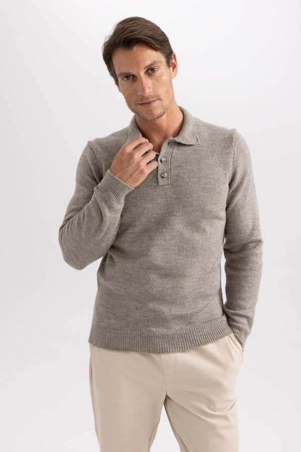 DEFACTO DEFACTO Standard Fit Polo Neck Sweater