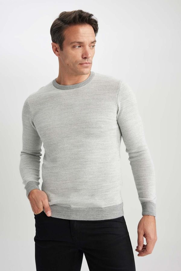 DEFACTO DEFACTO Standard Fit Regular Cut Crew Neck Knitwear Sweater