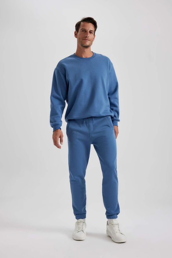 DEFACTO DEFACTO Standard Fit Rib Hem Thick Sweatshirt Fabric Sweatpants