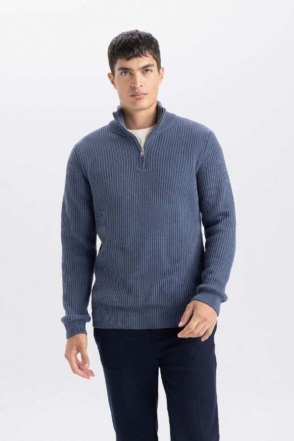 DEFACTO DEFACTO Standard Fit Turtleneck Knitwear Sweater