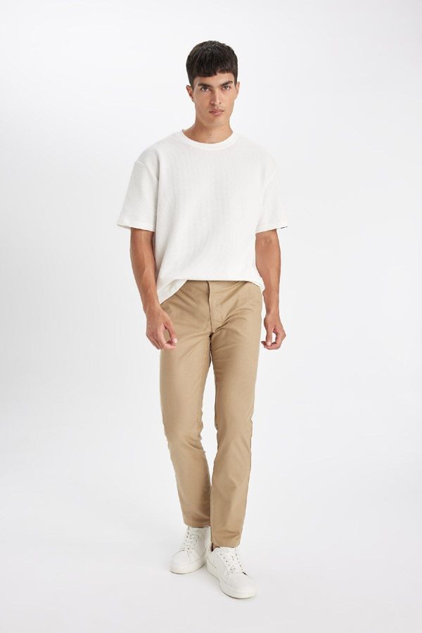 DEFACTO DEFACTO Straight Leg Chino Canvas Trousers