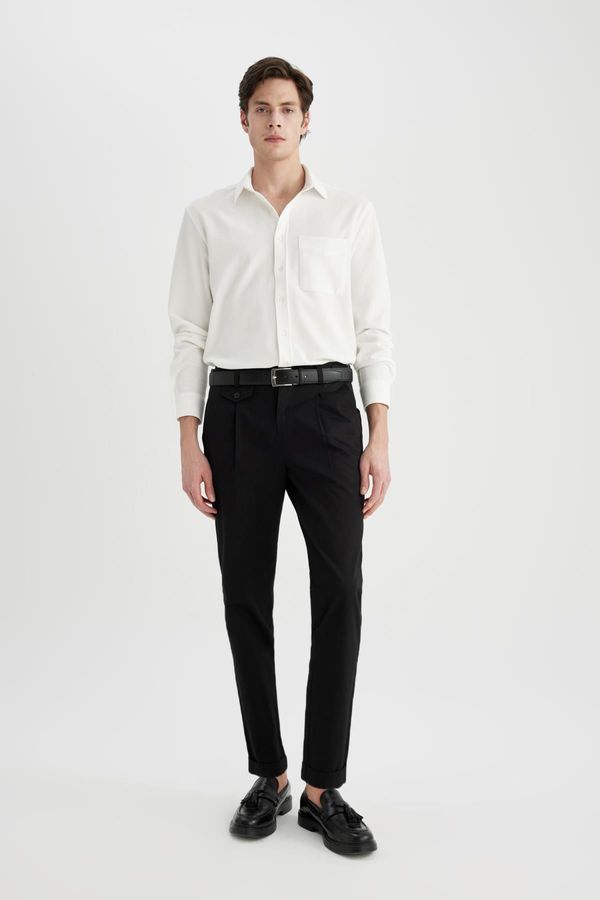 DEFACTO DEFACTO Tapered Fit Double Leg Twill Trousers