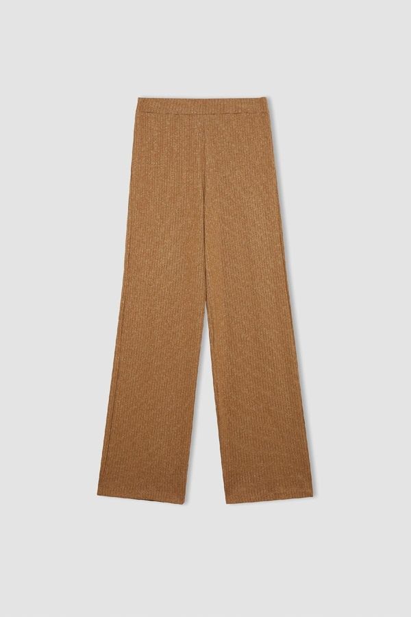 DEFACTO DEFACTO Trousers Traditional Flare Fit Straight Leg Ribbed Camisole