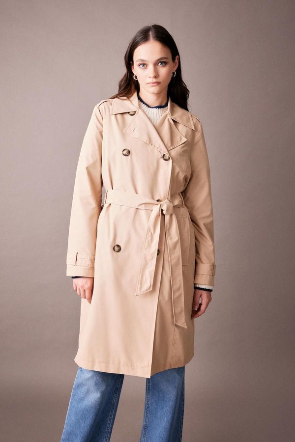 DEFACTO DEFACTO Waterproof Regular Fit Trench Coat