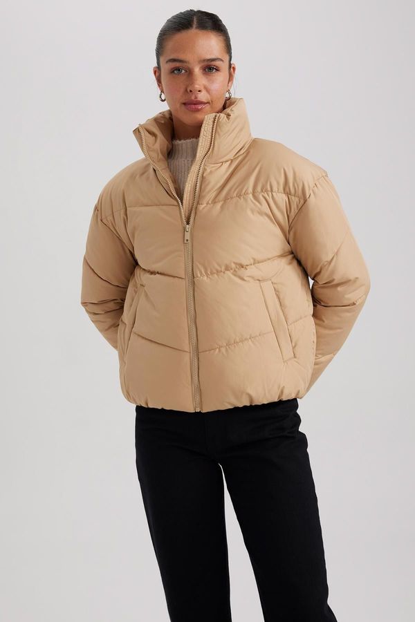 DEFACTO DEFACTO Waterproof Relax Fit Stand Collar Puffer Jacket