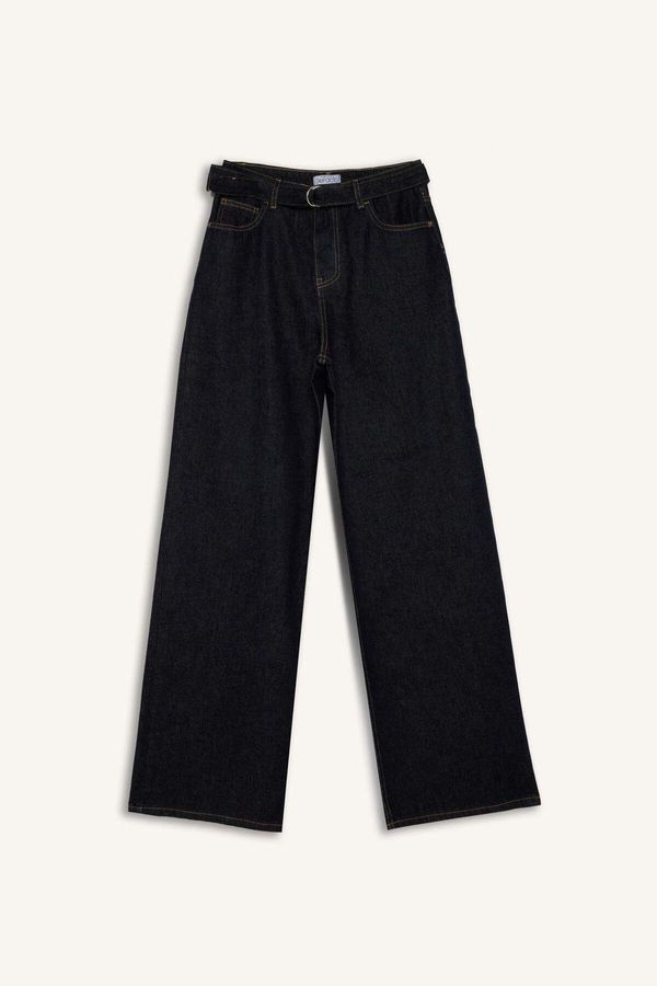 DEFACTO DEFACTO Wide Leg Fit Wide Mold High Waist Wide Leg Long Jeans