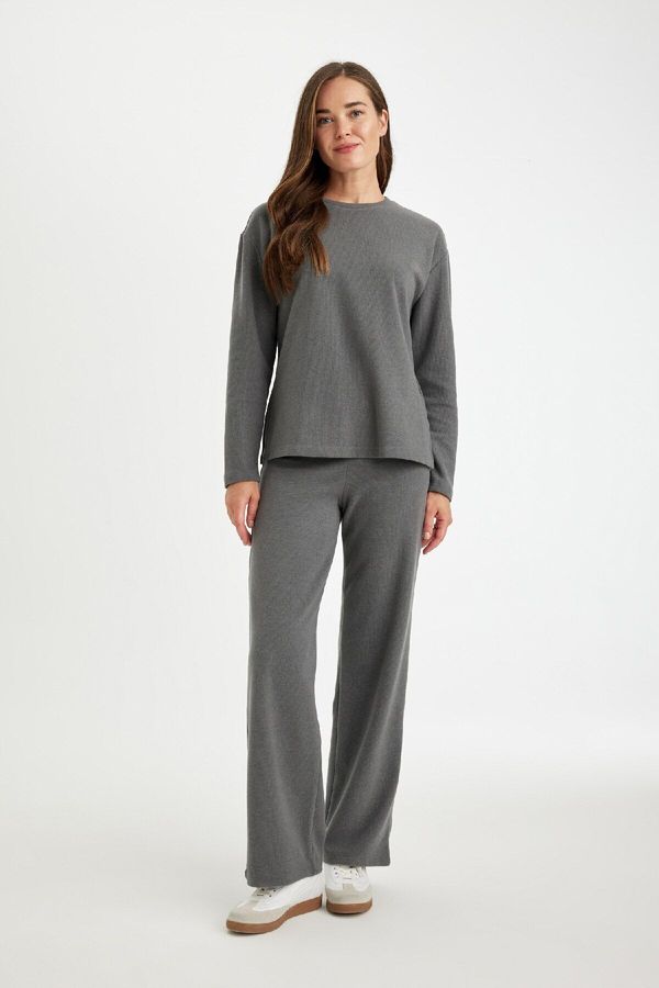 DEFACTO DEFACTO Wide Leg Thessaloniki Fabric Trousers