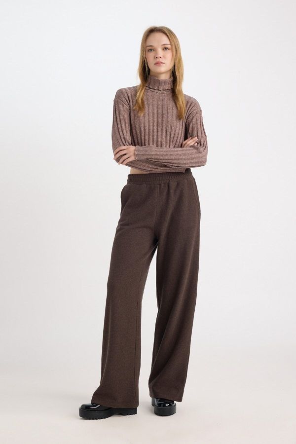 DEFACTO DEFACTO Wide Leg Wide Leg Pocket Laced Long Length Sweatpants