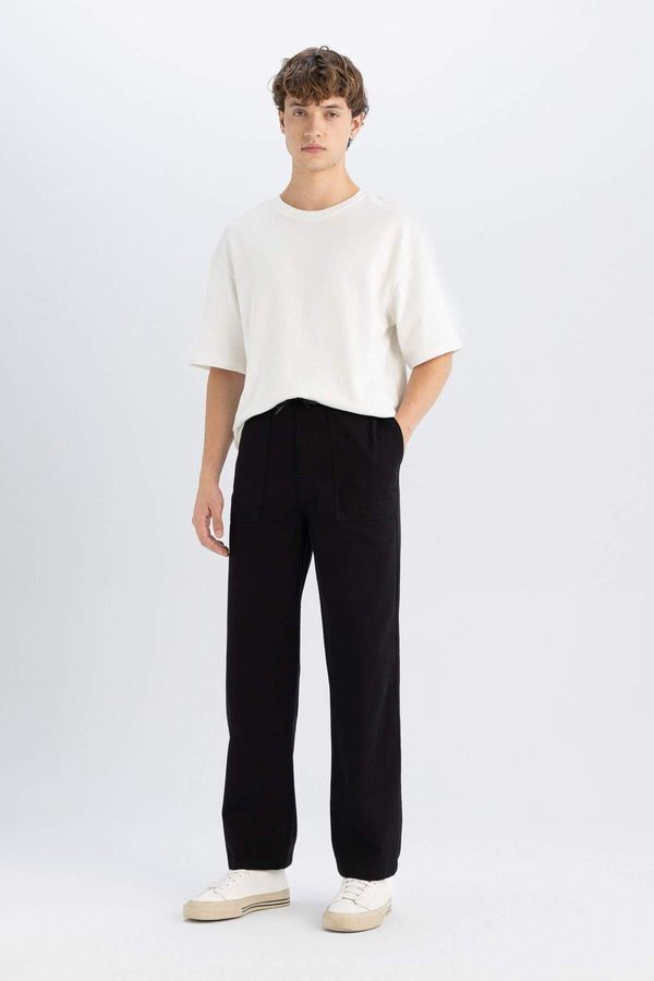 DEFACTO DEFACTO Wide Straight Gabardine Trousers