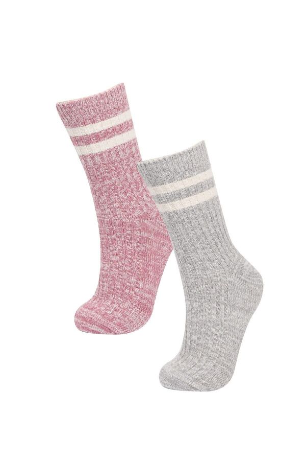 DEFACTO DEFACTO Women's 2-Piece Cotton Winter Socks