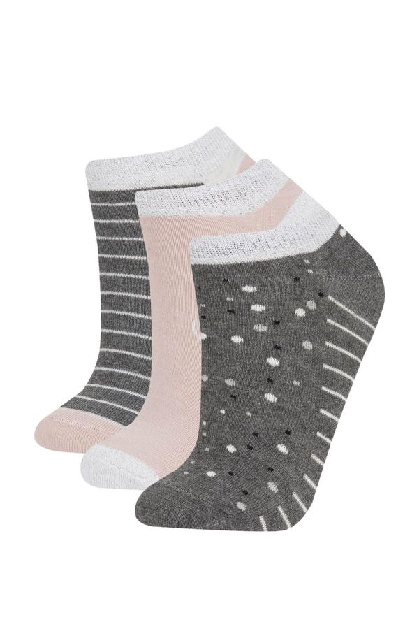 DEFACTO DEFACTO Women's 3-Pack Cotton Ankle Socks