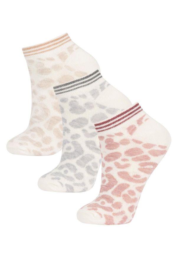 DEFACTO DEFACTO Women's 3-Pack Cotton Ankle Socks