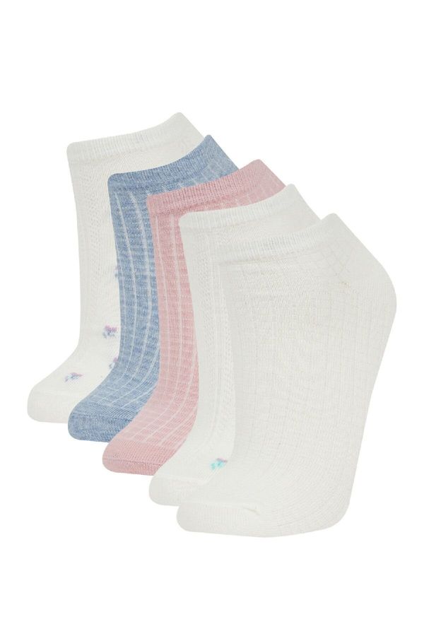 DEFACTO DEFACTO Women's 5-Pack Cotton Ankle Socks