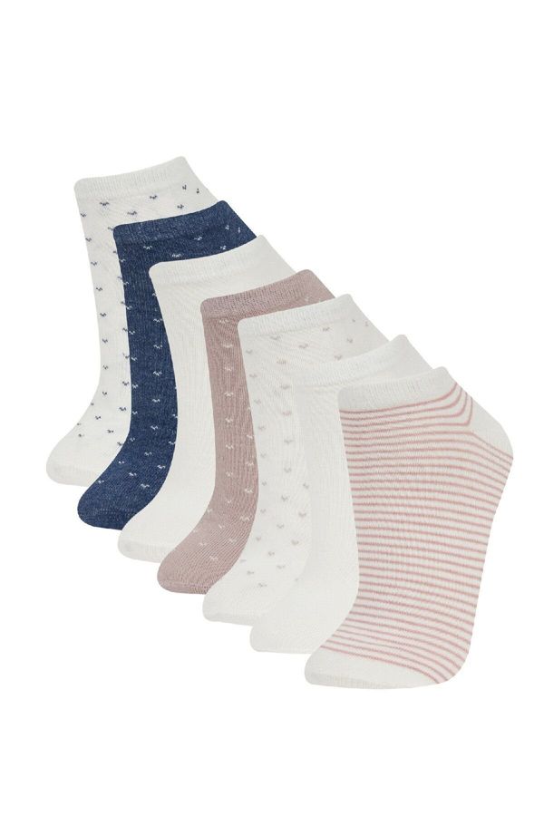 DEFACTO DEFACTO Women's 7-Pack Cotton Ankle Socks