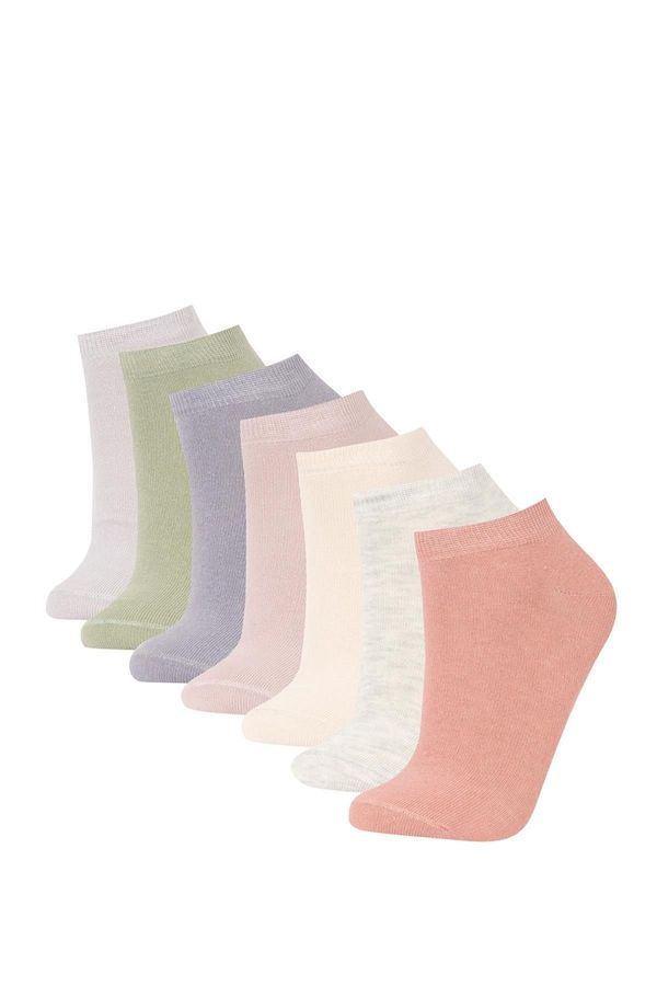 DEFACTO DEFACTO Women's 7-Piece Cotton Booties Socks