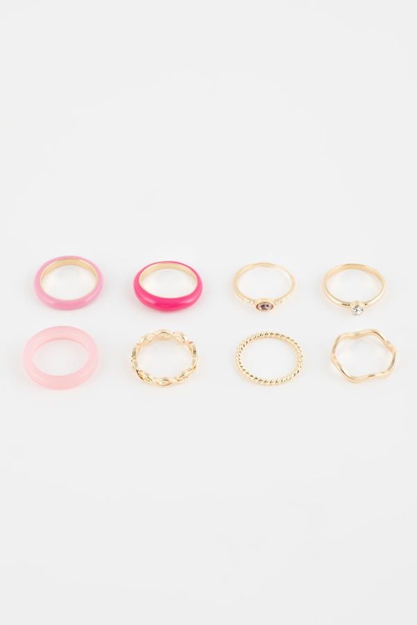 DEFACTO DEFACTO Women's 8 Colorful Rings