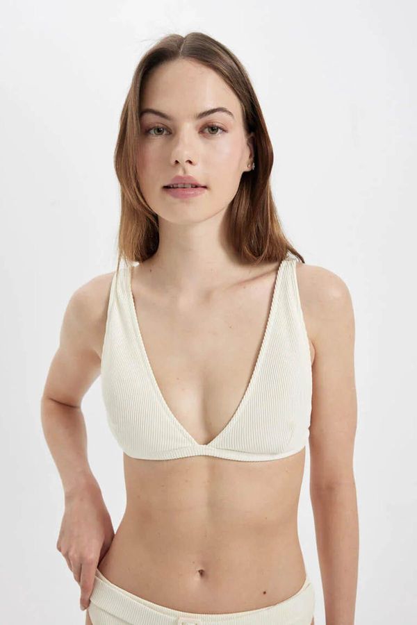 DEFACTO DEFACTO Women's Bikini Top Ecru T5224az/er103